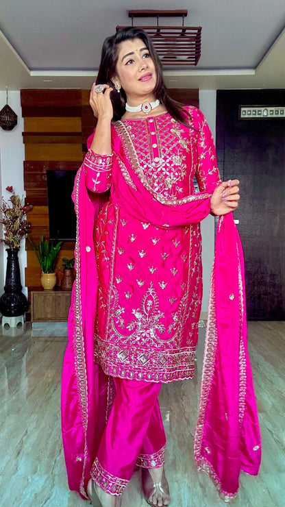 Pink Salwar Kameez Dress New Indian Ready To Wear Wedding Suit Readymade New Salwar suit