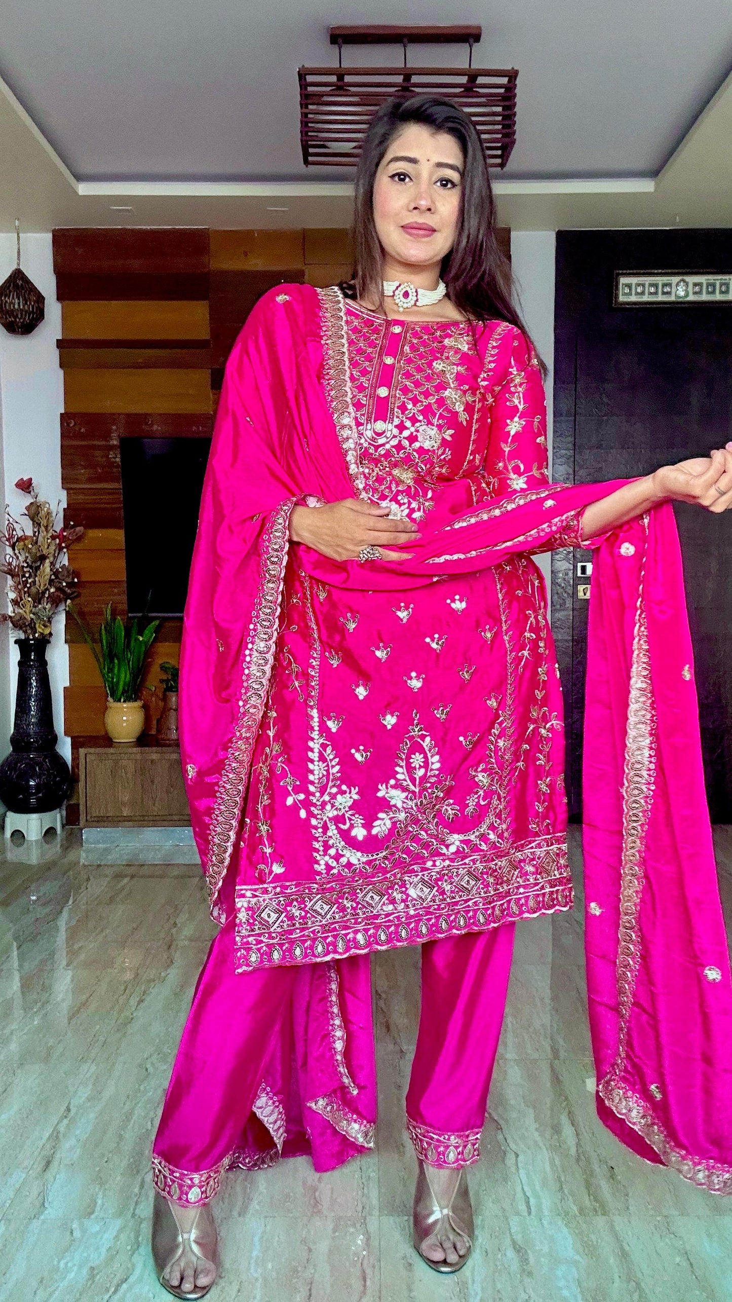 Pink Salwar Kameez Dress New Indian Ready To Wear Wedding Suit Readymade New Salwar suit