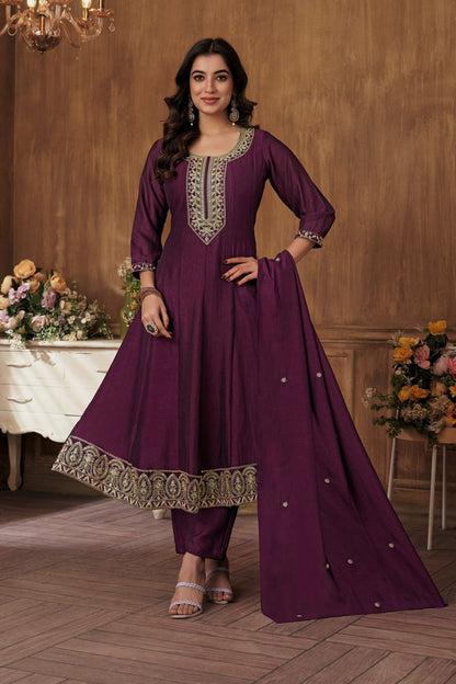 Readymade Full Flair Salwar Kameez New Indian Ready To Wear Anarkali Wedding Suit